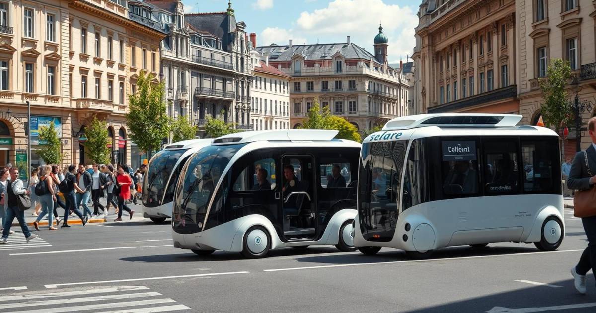 La révolution des navettes autonomes solaires dans les centres-villes : un modèle hybride entre bus et taxi qui séduit les Français