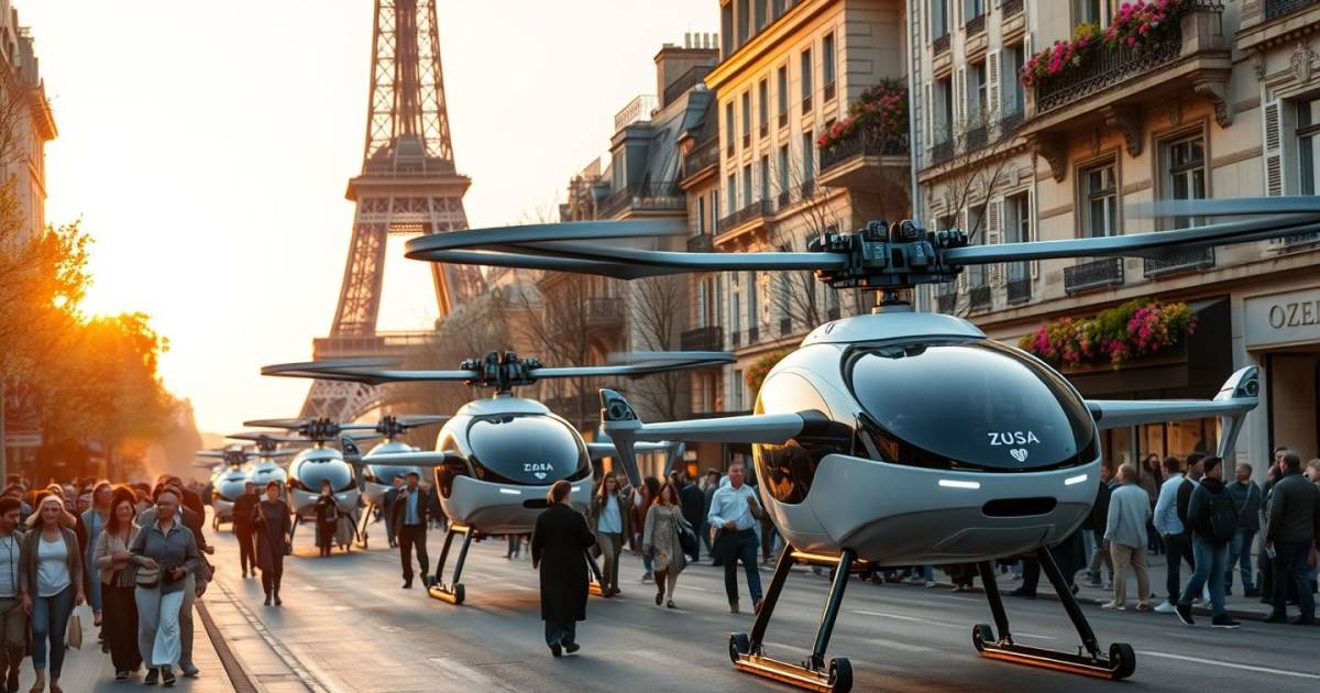 La révolution des taxis volants autonomes : Paris inaugure ses premières stations de décollage en centre-ville