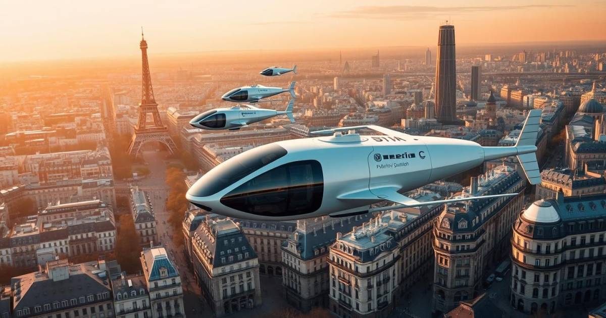 Les navettes autonomes volantes font leur entrée dans le réseau de transport urbain de Paris