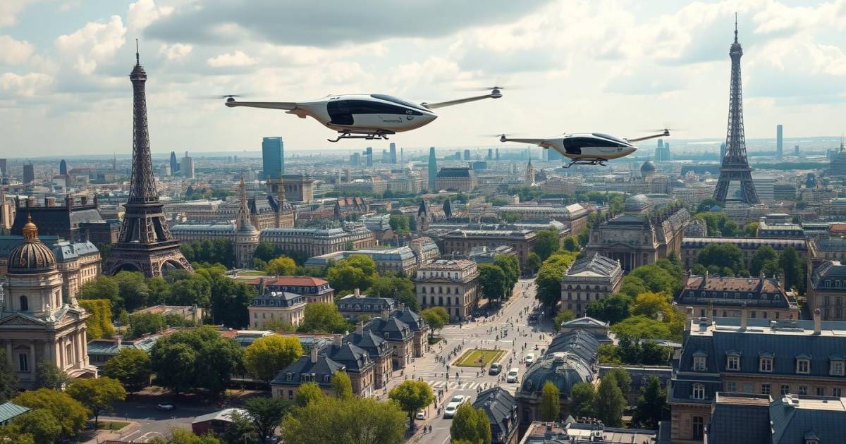 Les taxis volants autonomes débarquent à Paris : une révolution pour la mobilité urbaine en 2025