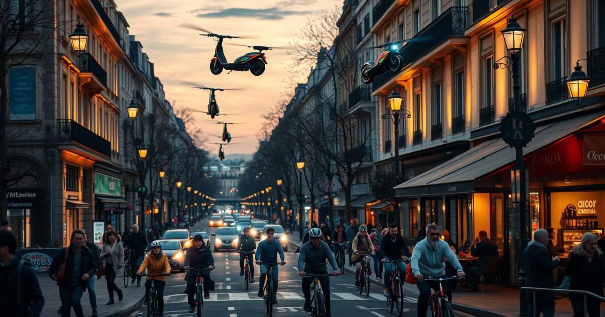 Les trottinettes volantes débarquent à Paris : entre engouement et inquiétudes des usagers des pistes cyclables