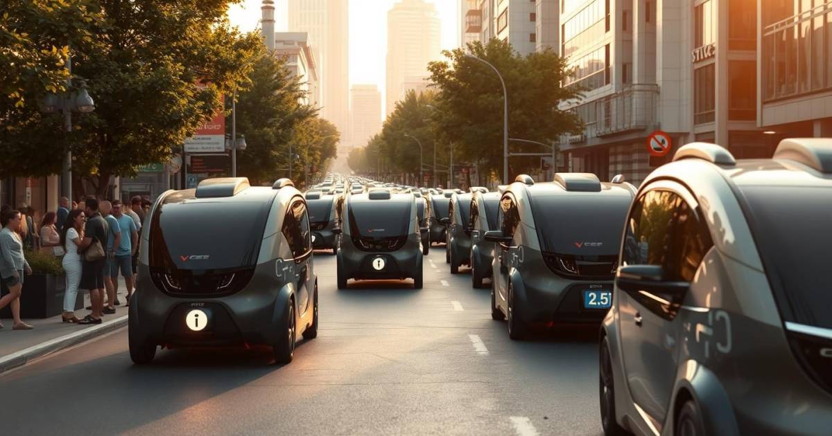 Les véhicules autonomes partagés révolutionnent la mobilité urbaine : quand le transport individuel devient collectif